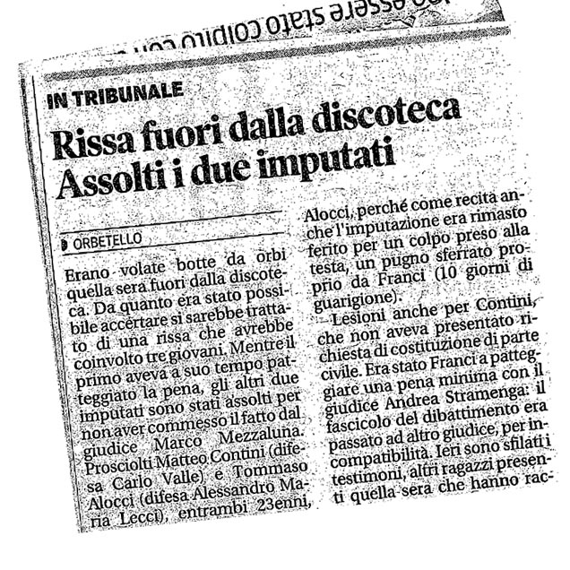 Rissa fuori dalla discoteca